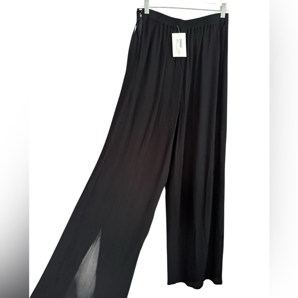 Black Maxi Wide Leg Pants for Casual Wear - Picture 4 of 17